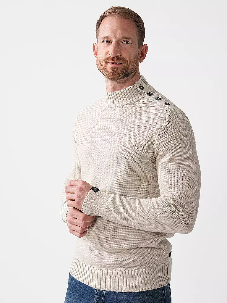 BUTCHER OF BLUE | Pullover MORRIS MOCK | beige