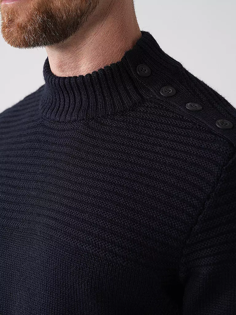 BUTCHER OF BLUE | Pullover MORRIS MOCK | blau