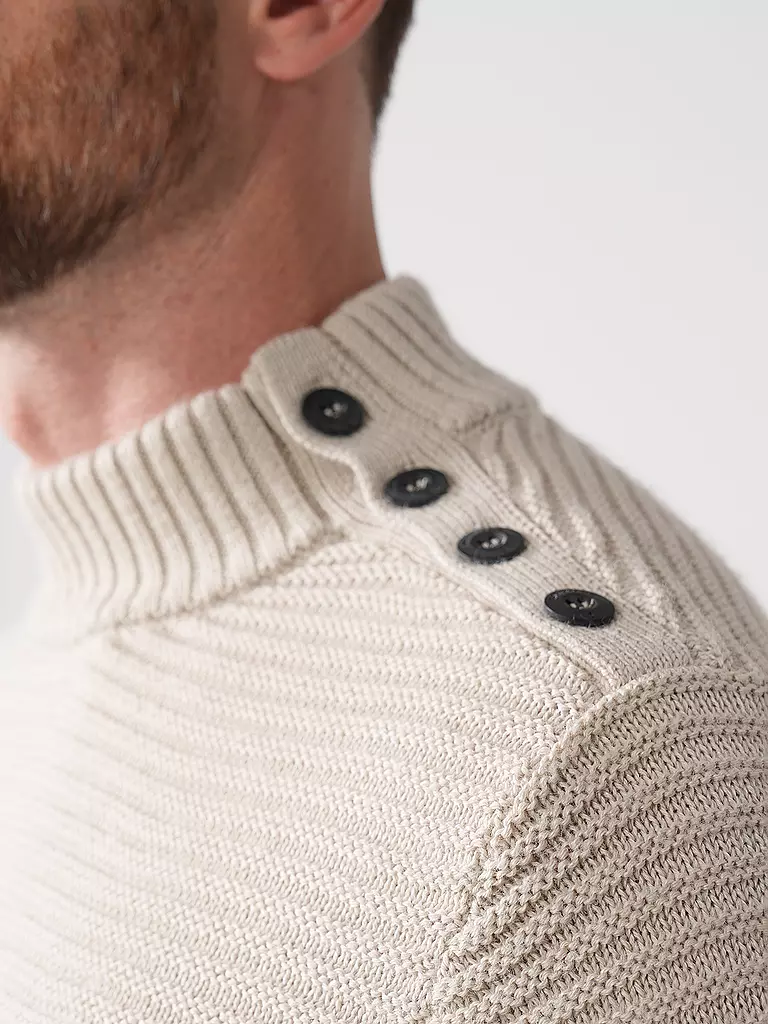 BUTCHER OF BLUE | Pullover MORRIS MOCK | beige