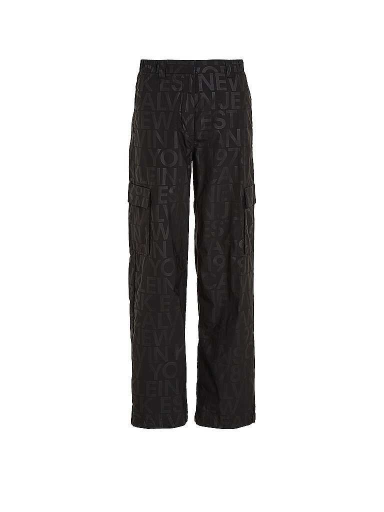 CALVIN KLEIN JEANS Cargohose schwarz | L