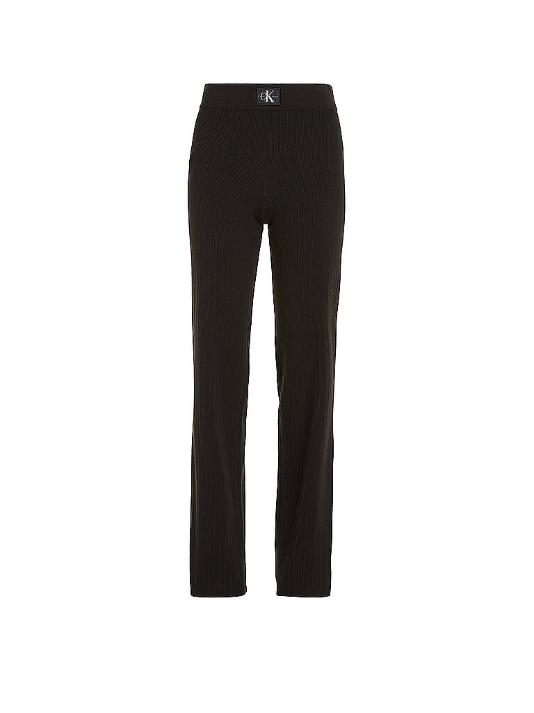 CALVIN KLEIN JEANS Hose Flared Fit schwarz | M
