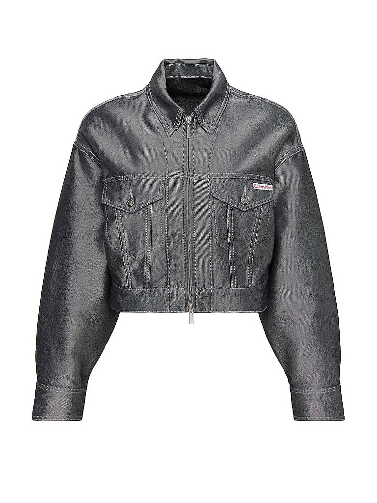 CALVIN KLEIN JEANS Jeansjacke grau | L