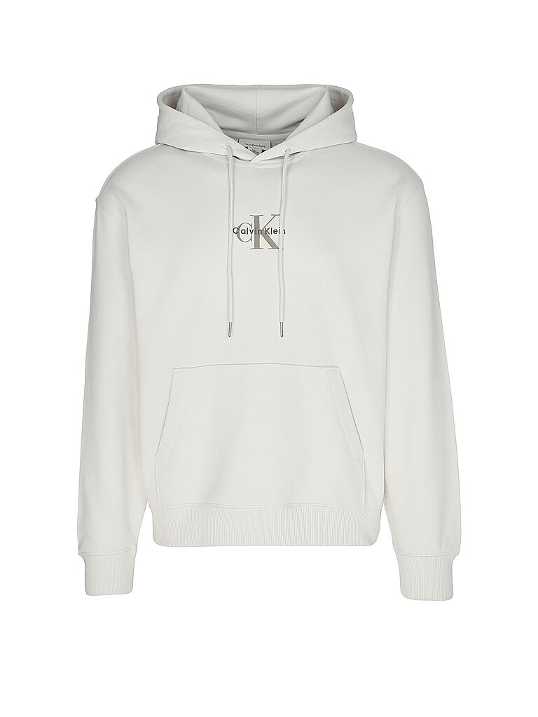 CALVIN KLEIN JEANS Kapuzensweater - Hoodie weiss | L