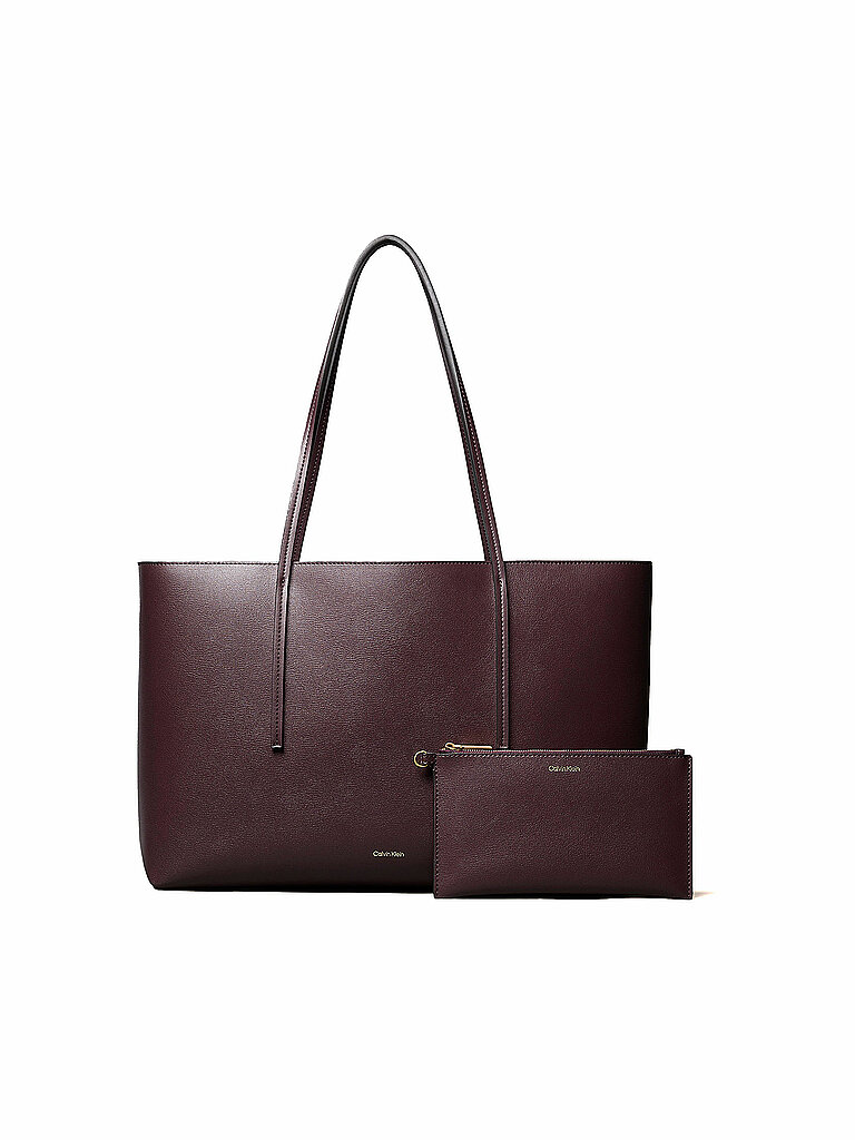 CALVIN KLEIN Tasche - Tote Bag FOIL dunkelrot