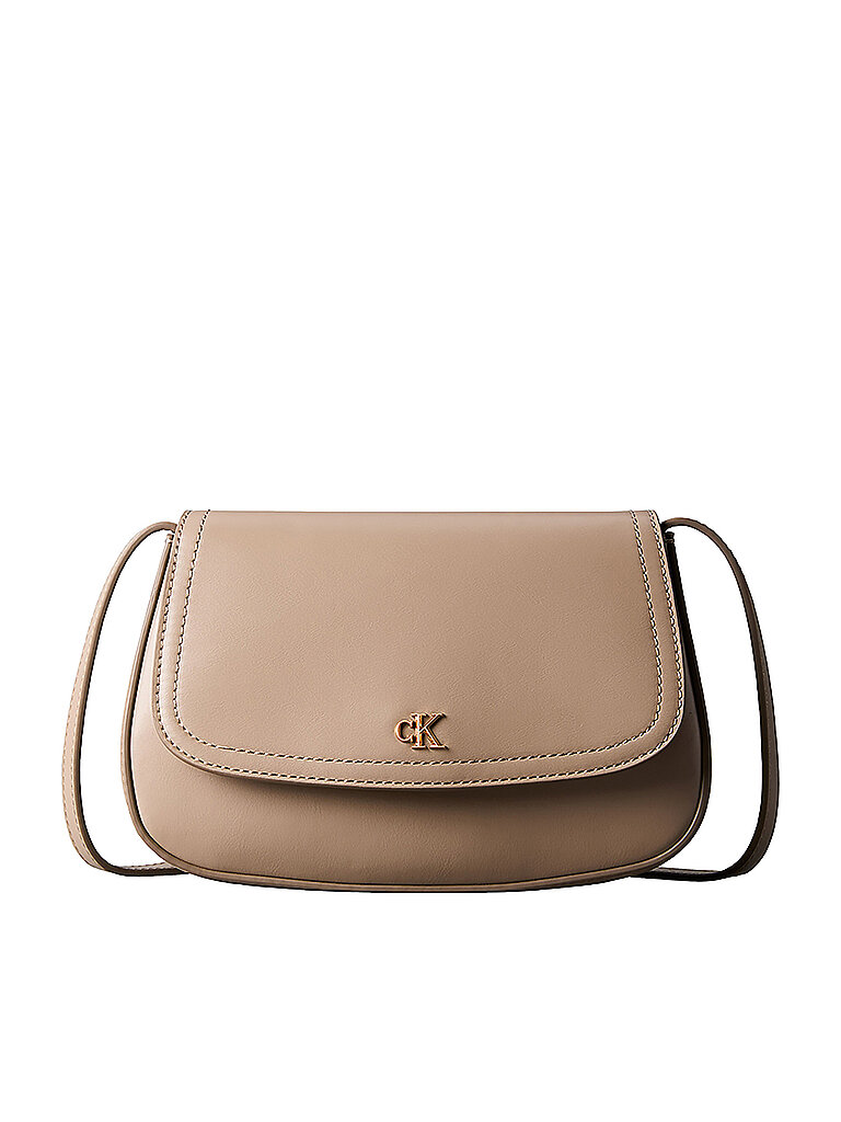 CALVIN KLEIN Tasche - Mini Bag CK FLAP beige