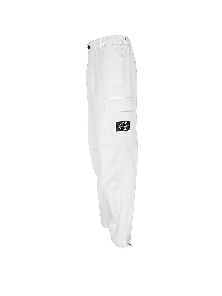 CALVIN KLEIN JEANS | Cargohose | weiss