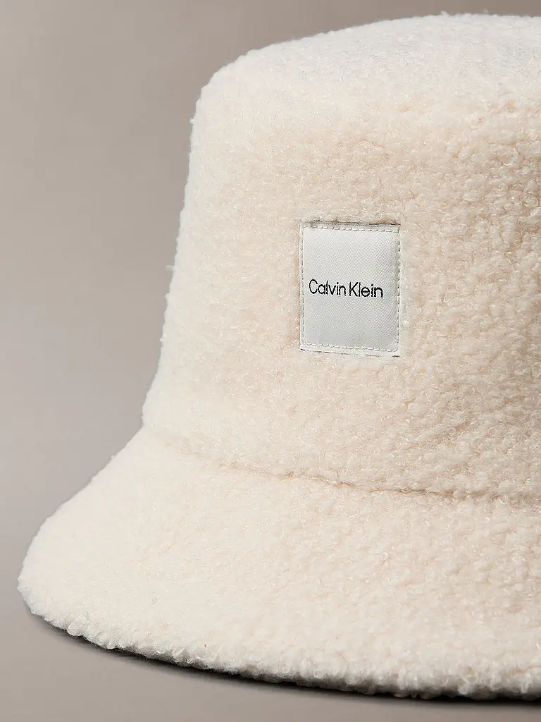CALVIN KLEIN JEANS | Fischerhut - Bucket Hat  | Creme