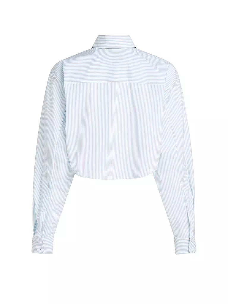CALVIN KLEIN JEANS | Hemdbluse Cropped Fit | weiss