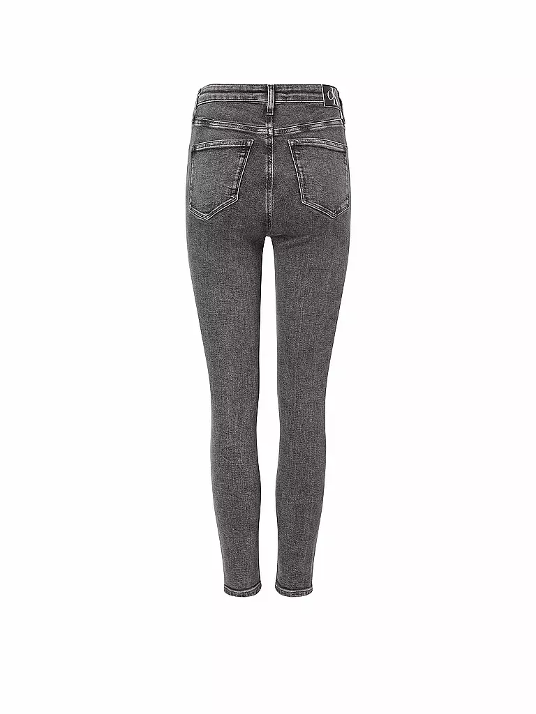 CALVIN KLEIN JEANS | Highwaist Jeans 7/8 Skinny Fit | grau