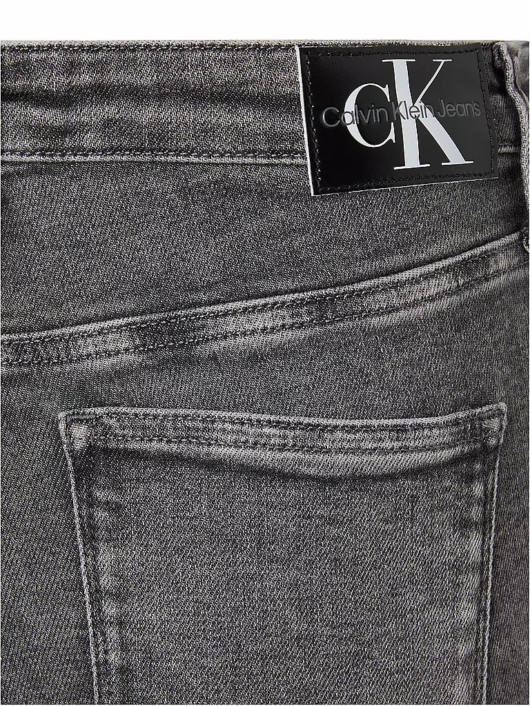 CALVIN KLEIN JEANS | Highwaist Jeans 7/8 Skinny Fit | grau