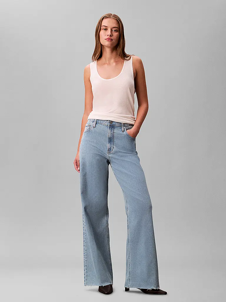 CALVIN KLEIN JEANS | Jeans Wide Leg  | blau