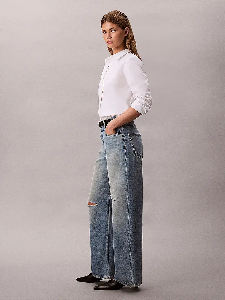 CALVIN KLEIN JEANS | Jeans Wide Leg  | blau
