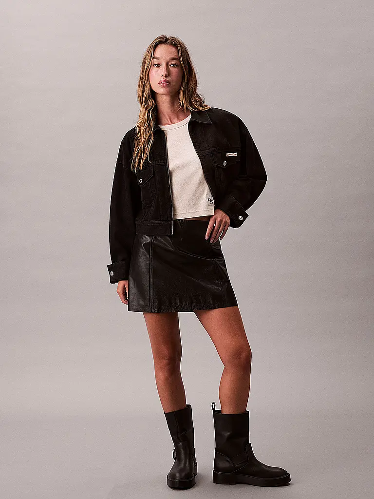 CALVIN KLEIN JEANS | Jeansjacke  | schwarz