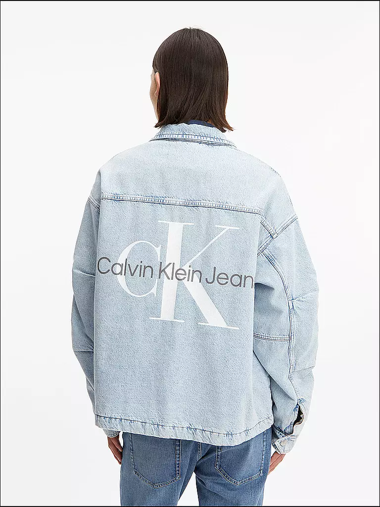 CALVIN KLEIN JEANS | Jeansjacke Oversized Fit | hellblau