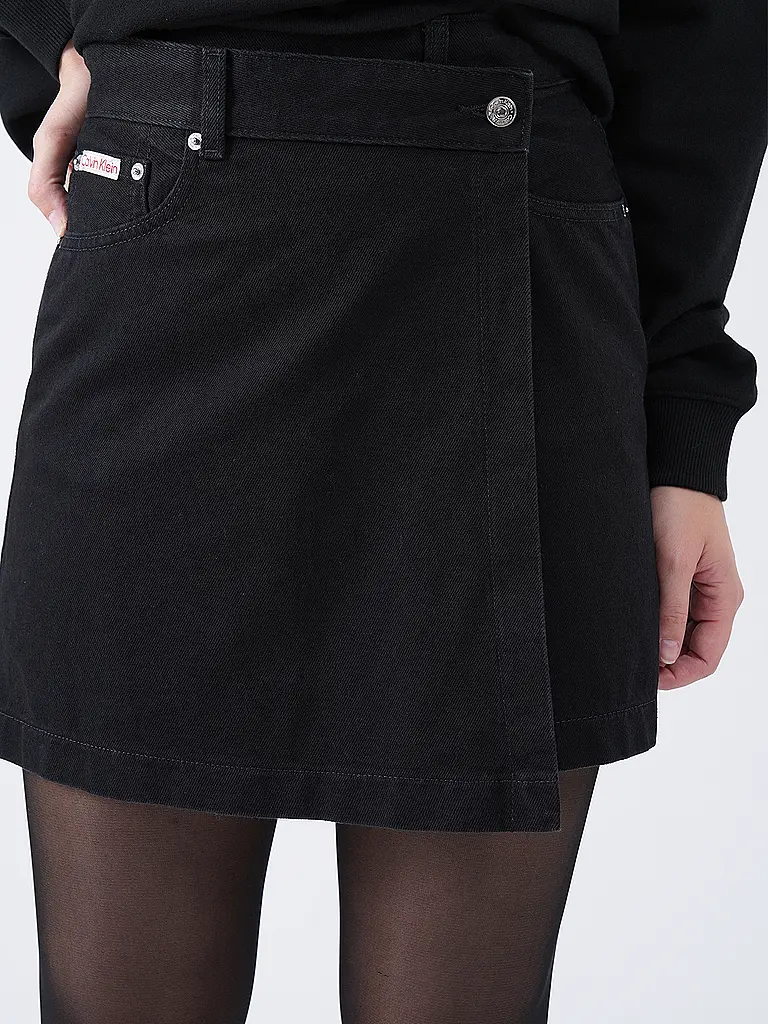 CALVIN KLEIN JEANS | Jeansrock  | schwarz