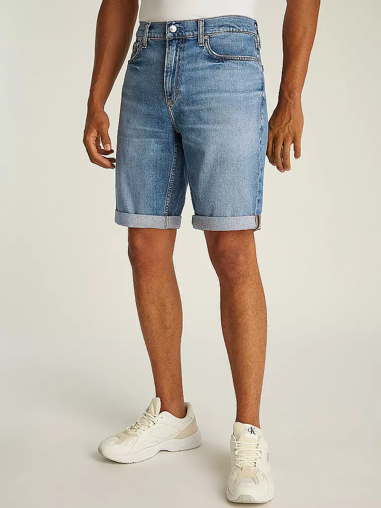 CALVIN KLEIN JEANS | Jeansshorts Slim Fit  | hellblau