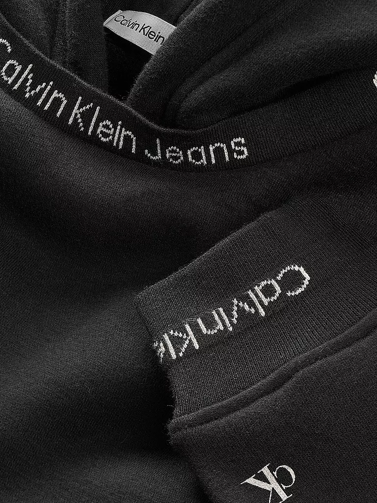 CALVIN KLEIN JEANS | Jungen Kapuzensweater - Hoodie | schwarz