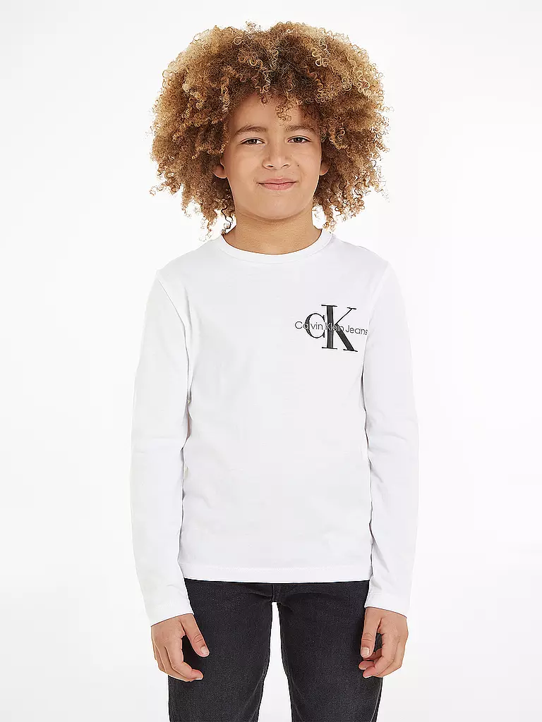 CALVIN KLEIN JEANS | Jungen Langarmshirt | weiss