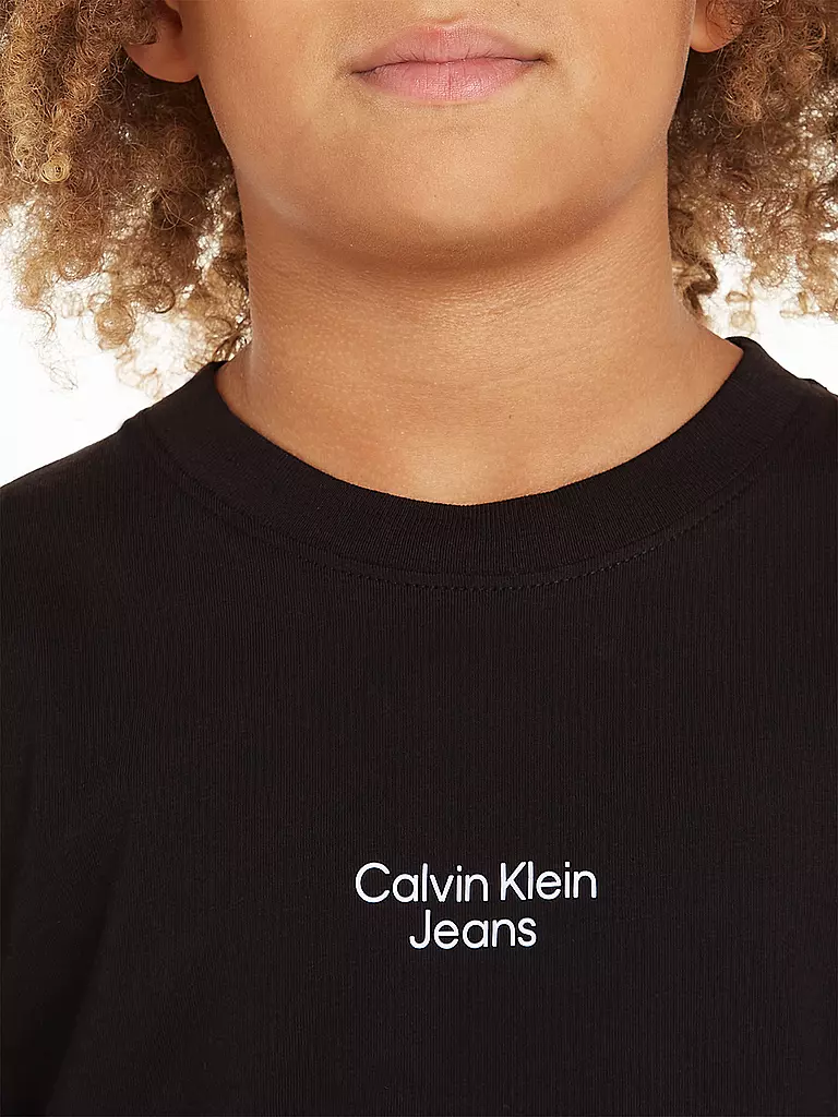 CALVIN KLEIN JEANS | Jungen T-Shirt  | schwarz