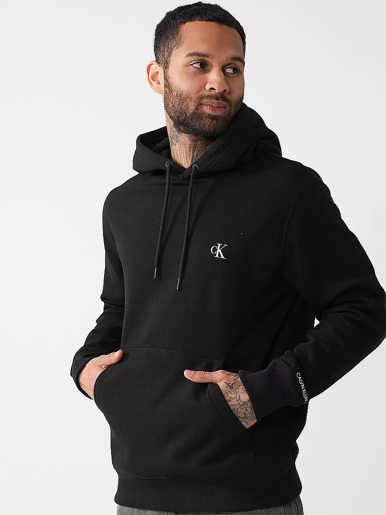 CALVIN KLEIN JEANS | Kapuzensweater - Hoodie  | schwarz