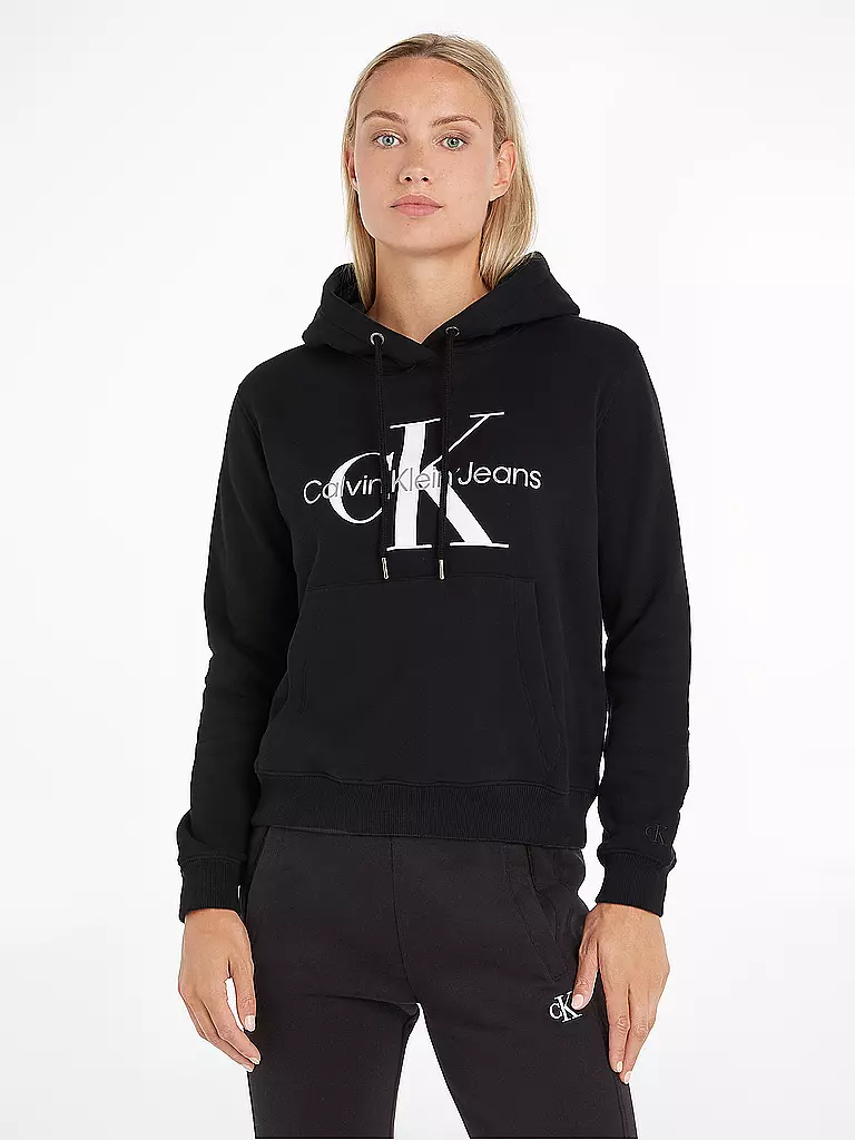 CALVIN KLEIN JEANS | Kapuzensweater - Hoodie | schwarz