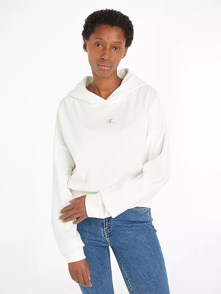 CALVIN KLEIN JEANS | Kapuzensweater - Hoodie | creme