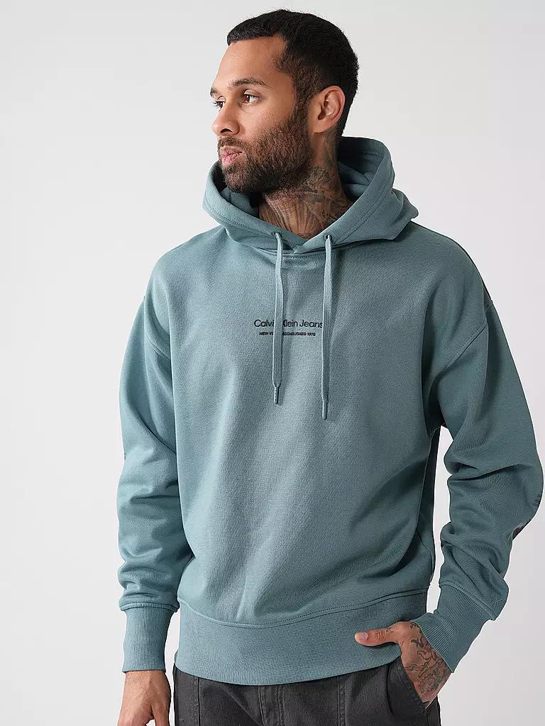 CALVIN KLEIN JEANS | Kapuzensweater - Hoodie | petrol