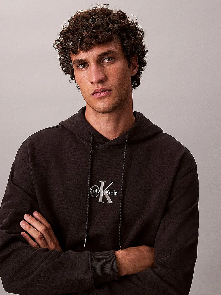 CALVIN KLEIN JEANS | Kapuzensweater - Hoodie | schwarz