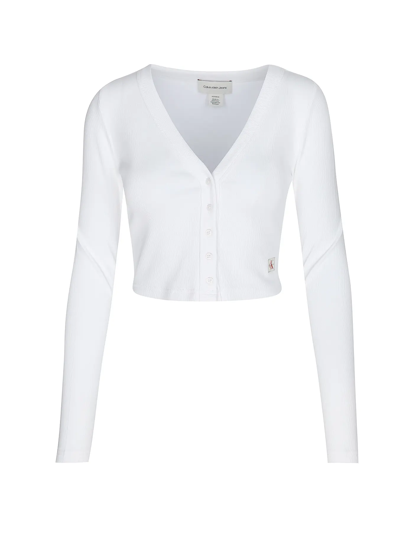 CALVIN KLEIN JEANS | Langarmshirt  | weiss