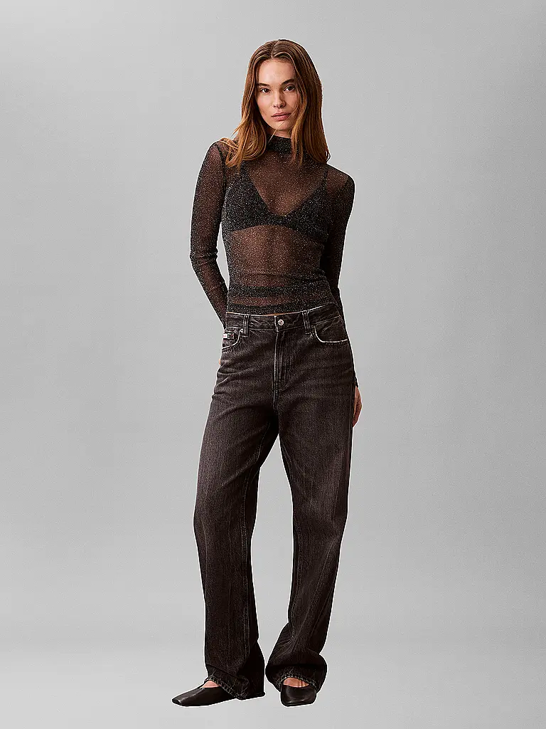 CALVIN KLEIN JEANS | Langarmshirt  | Schwarz