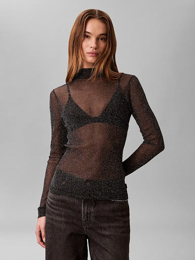 CALVIN KLEIN JEANS | Langarmshirt  | Schwarz