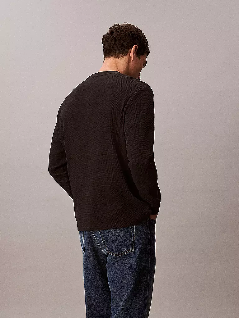 CALVIN KLEIN JEANS | Langarmshirt  | schwarz