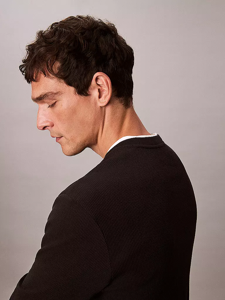 CALVIN KLEIN JEANS | Langarmshirt  | schwarz