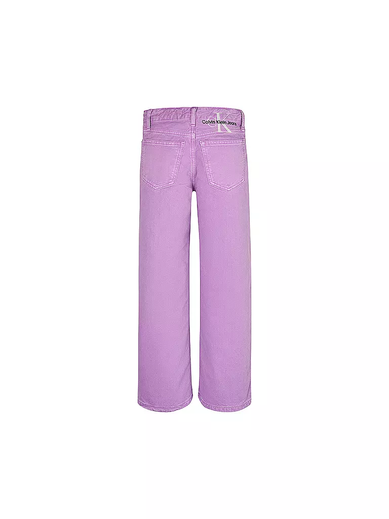 CALVIN KLEIN JEANS | Mädchen Highwaist Jeans Wide Fit | pink