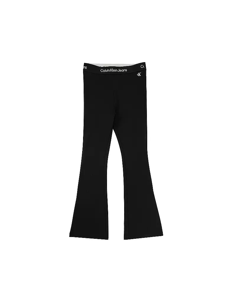 CALVIN KLEIN JEANS | Mädchen Hose Flared Fit | schwarz