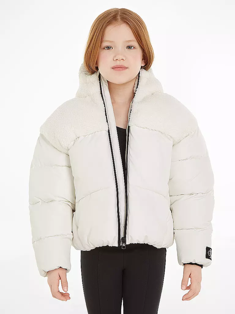 CALVIN KLEIN JEANS | Mädchen Steppjacke  | creme