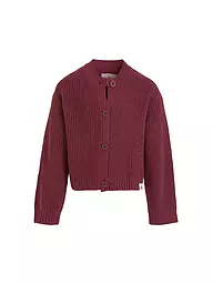 CALVIN KLEIN JEANS | Mädchen Strickjacke  | Beere