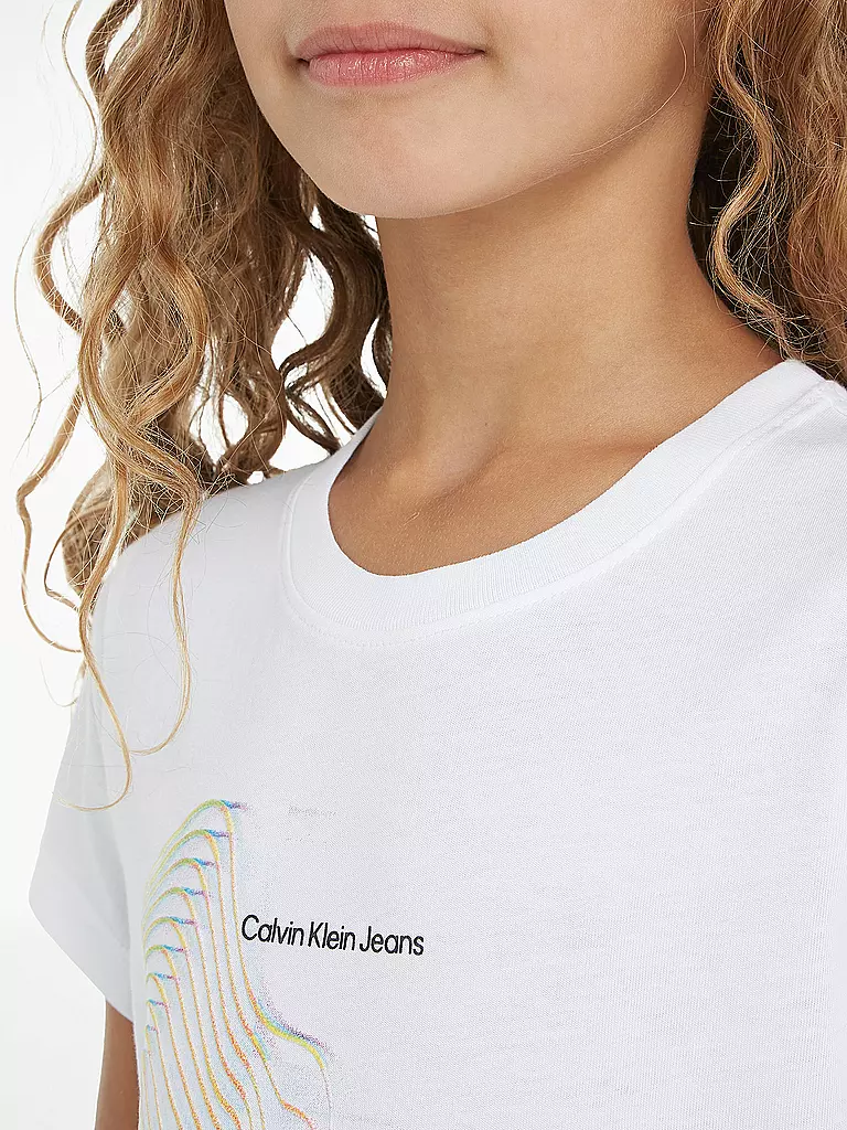 CALVIN KLEIN JEANS | Mädchen T-Shirt  | weiss