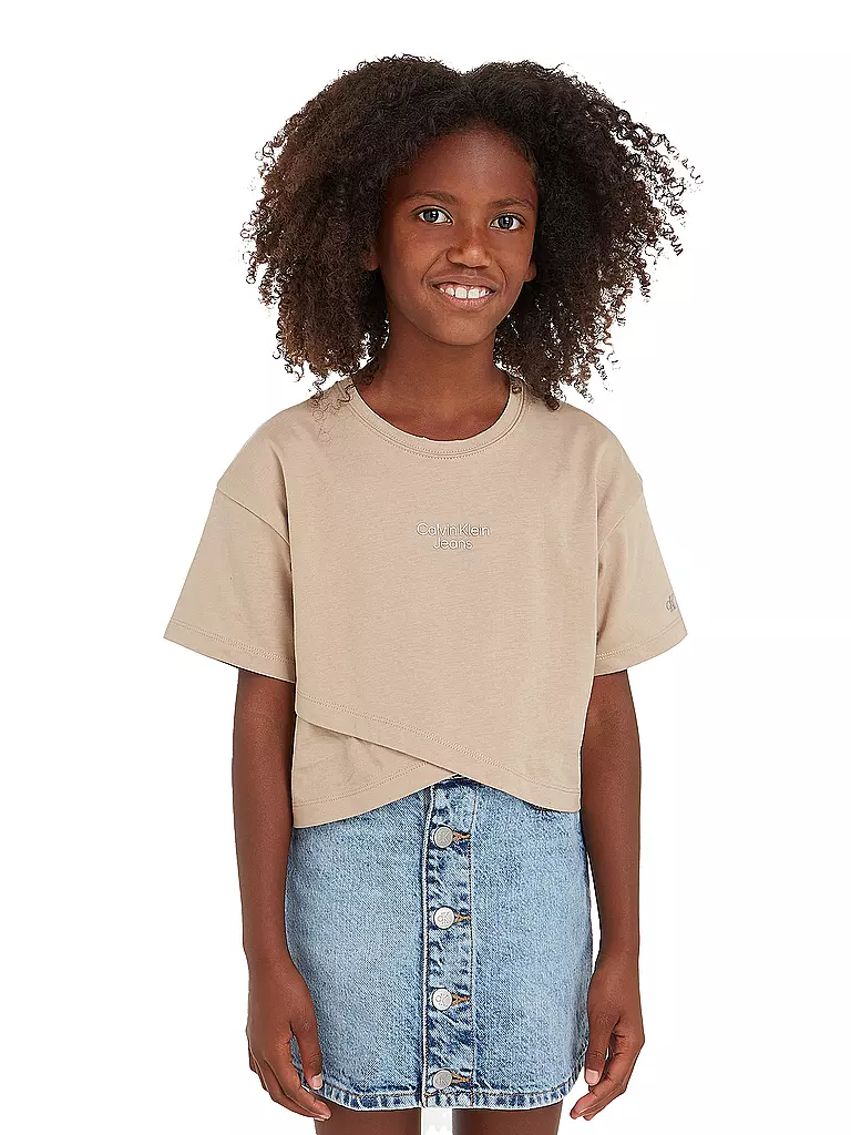 CALVIN KLEIN JEANS | Mädchen T-Shirt | beige