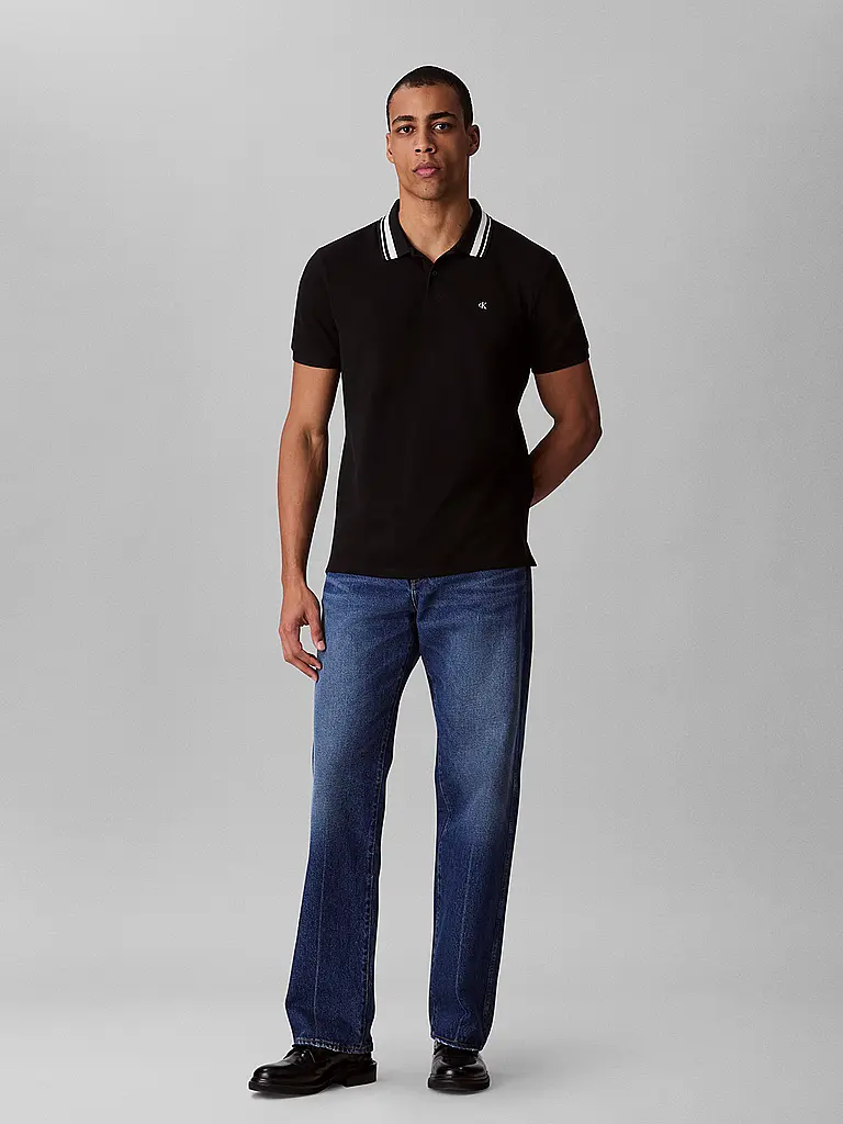 CALVIN KLEIN JEANS | Poloshirt  | schwarz