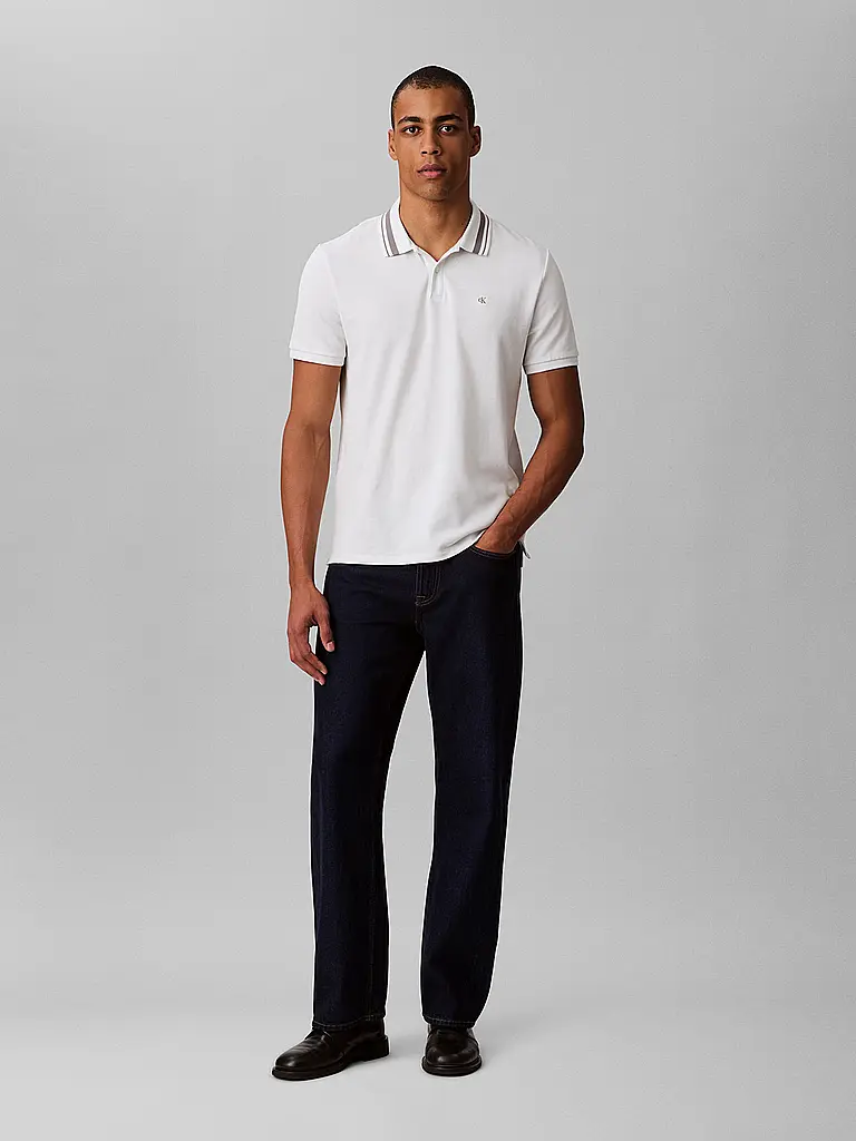 CALVIN KLEIN JEANS | Poloshirt  | weiss