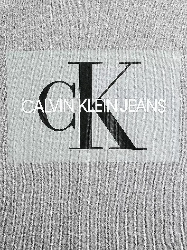 CALVIN KLEIN JEANS | Sweater "Logo Box" | grau