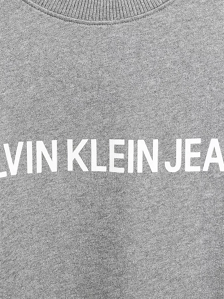 CALVIN KLEIN JEANS | Sweater "Logo Institunal" | grau