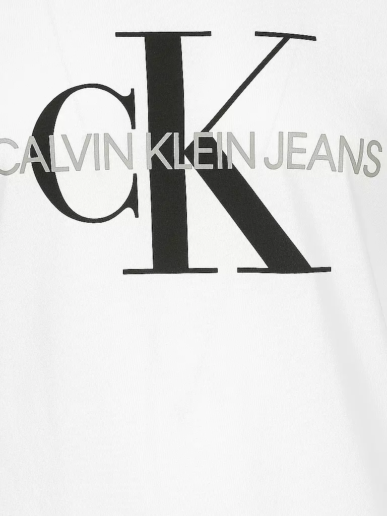 CALVIN KLEIN JEANS | T Shirt ICONIC MONOGRAM | weiß