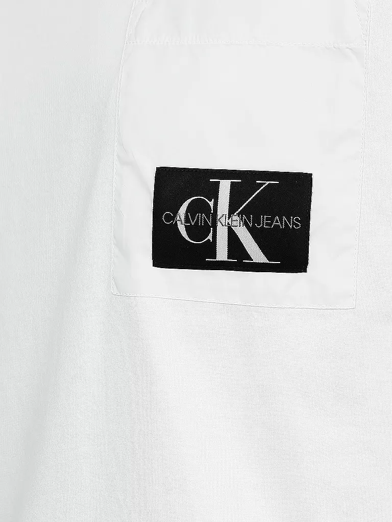 CALVIN KLEIN JEANS | T-Shirt "Mixed Media" | weiß
