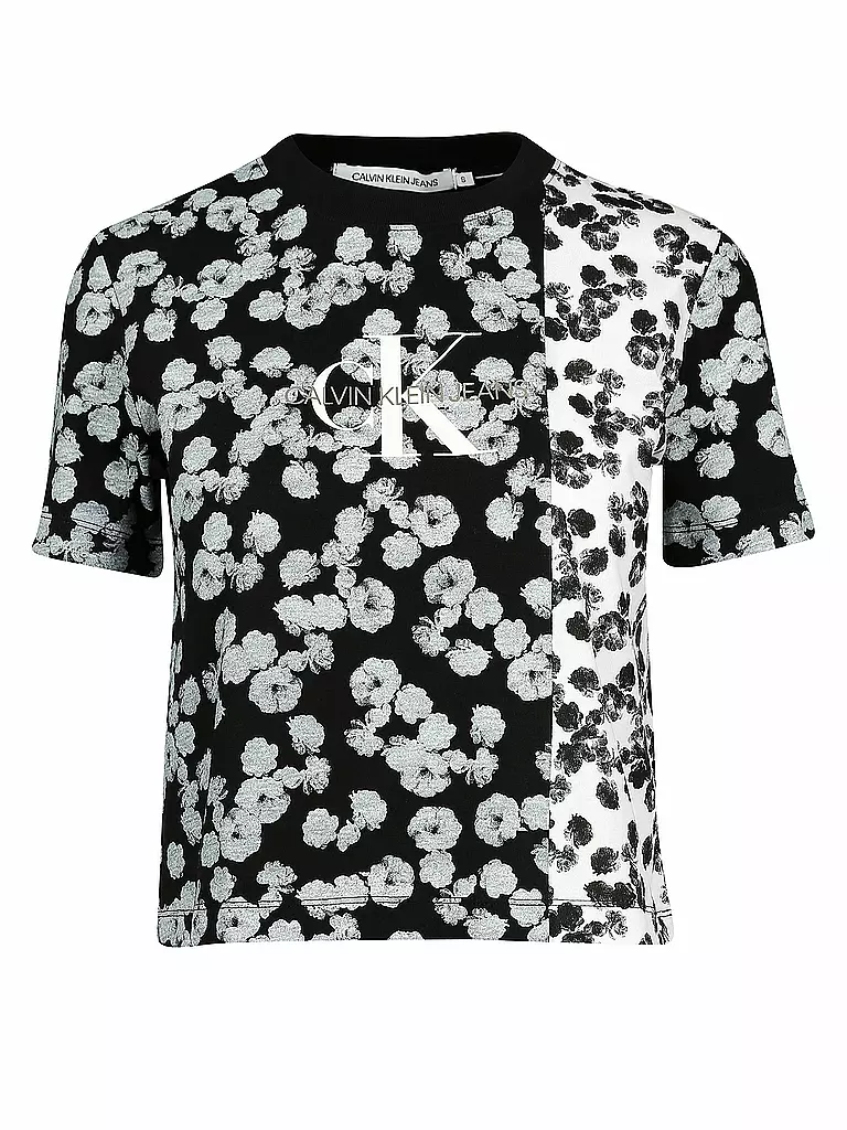 CALVIN KLEIN JEANS | T-Shirt Cropped Fit | schwarz
