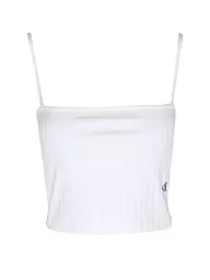 CALVIN KLEIN JEANS | Top Cropped Fit  | weiss