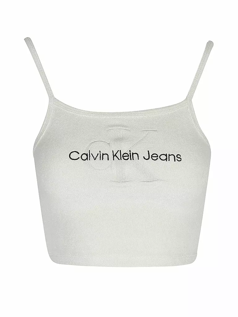 CALVIN KLEIN JEANS | Top Cropped Fit | beige