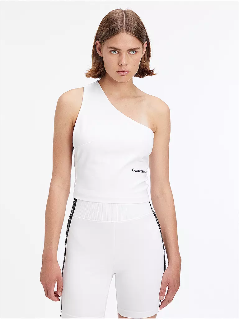 CALVIN KLEIN JEANS | Top Cropped Fit | weiss