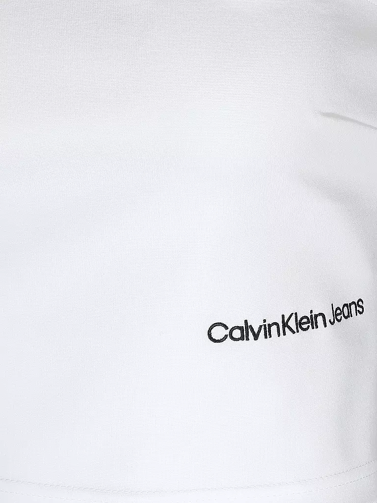 CALVIN KLEIN JEANS | Top Cropped Fit | weiss